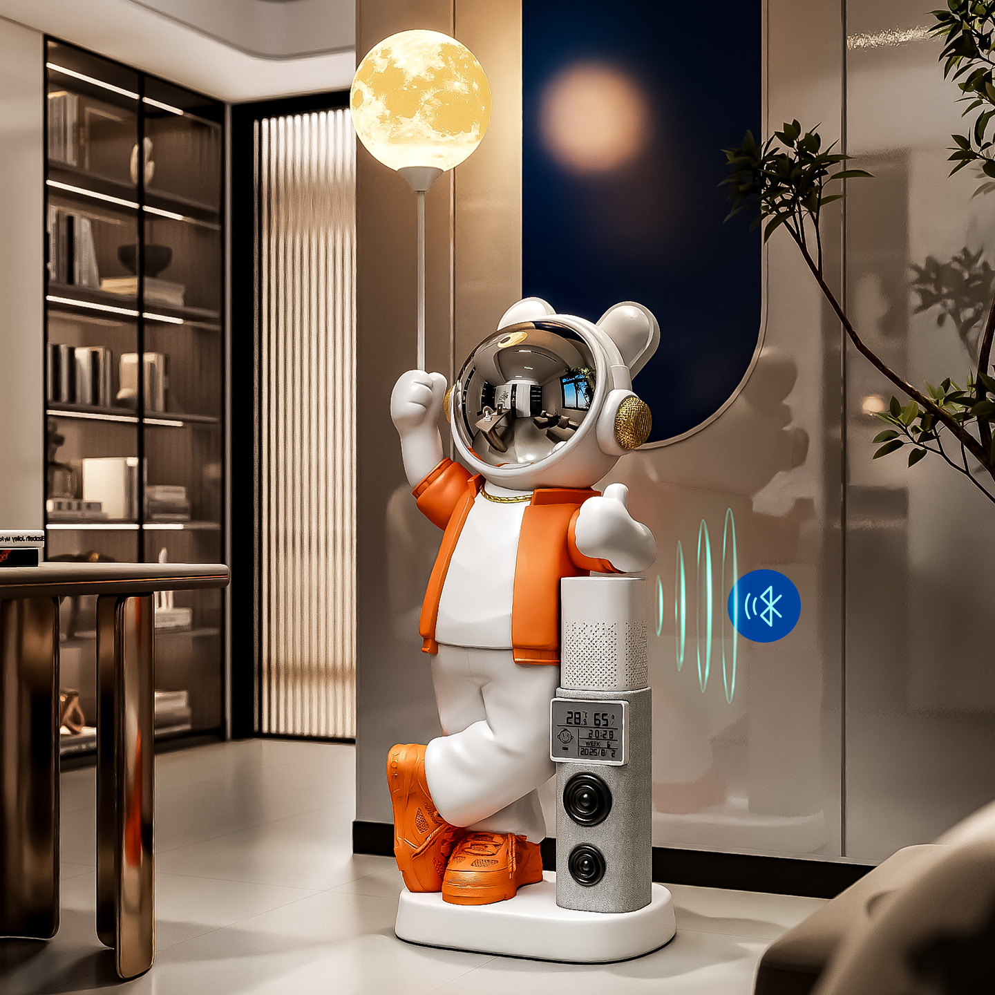 小爱同学太空人落地摆件