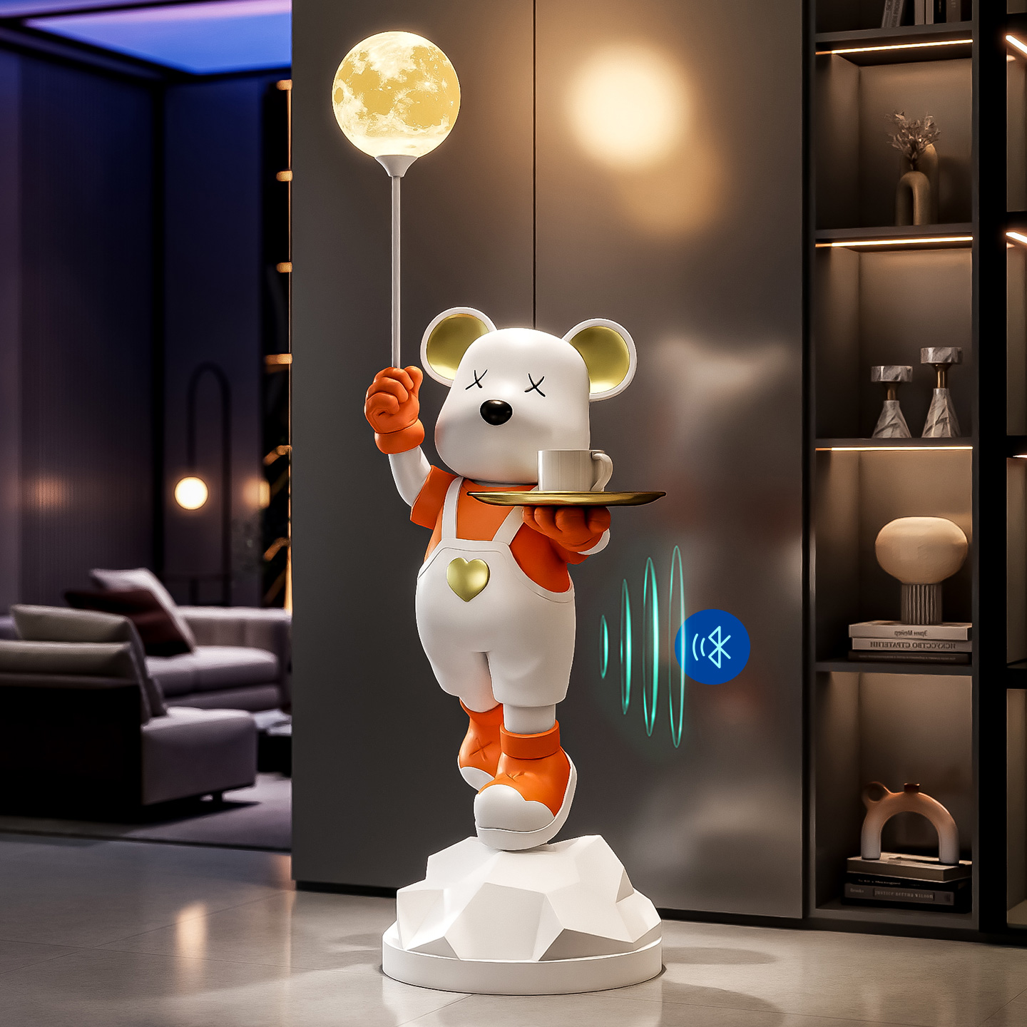 可爱网红暴力熊落地摆件