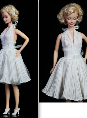 6分兵人连衣裙婚礼拉链定做fr睹尔bedoll梦凡体3分bjd娃衣梦露裙