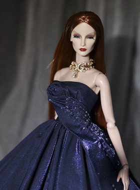 【 定做】30cmBJD娃衣巴睹尔bedoll娃娃6分比mico女兵人fr2连衣裙