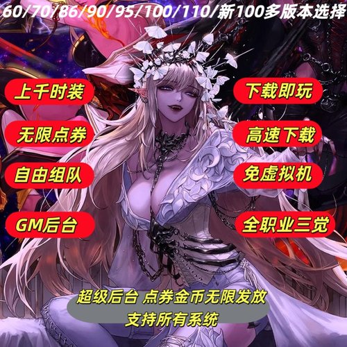 DNF单机版联网版60版\70版\86版\90版/115版免虚拟机直装送GM后台