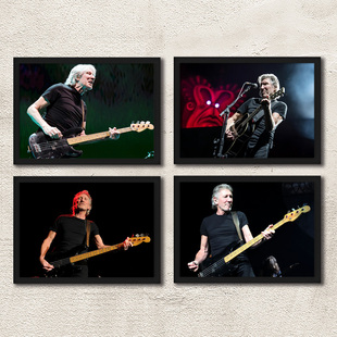 Roger Waters贝斯大师海报墙画PINK乐队贝司手水爷摇滚周边壁画