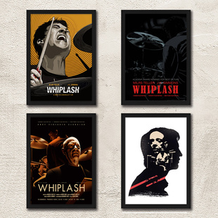 爆裂鼓手电影海报装饰画 琴行音乐教室排练房壁画 Whiplash挂画