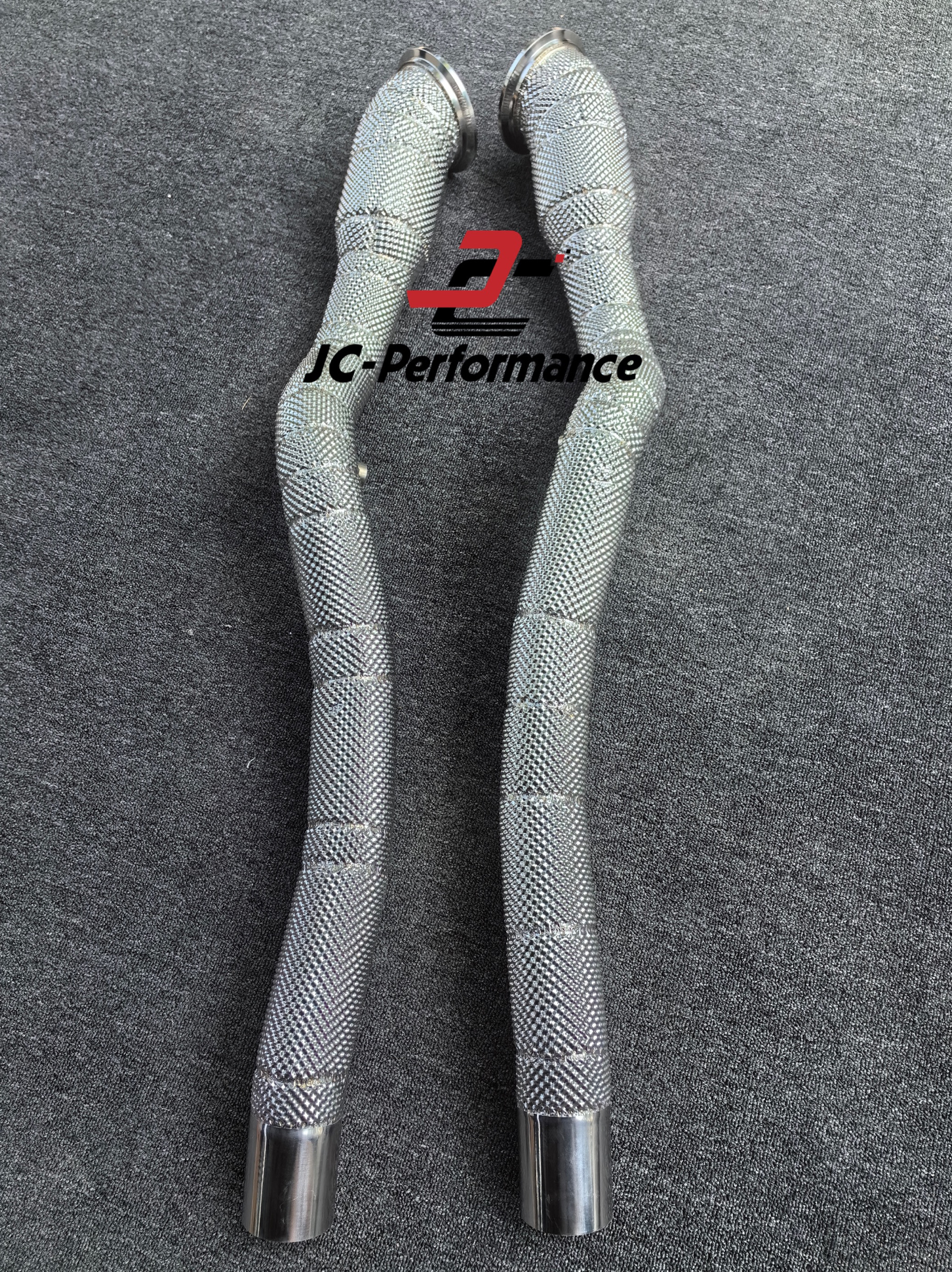 法拉利F12改装升级专用JC品牌竞技头段200/300钼三元催化头段