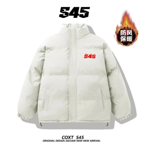 冬季S45火焰立领羽绒棉服男国潮正品加厚保暖外套情侣运动面包服