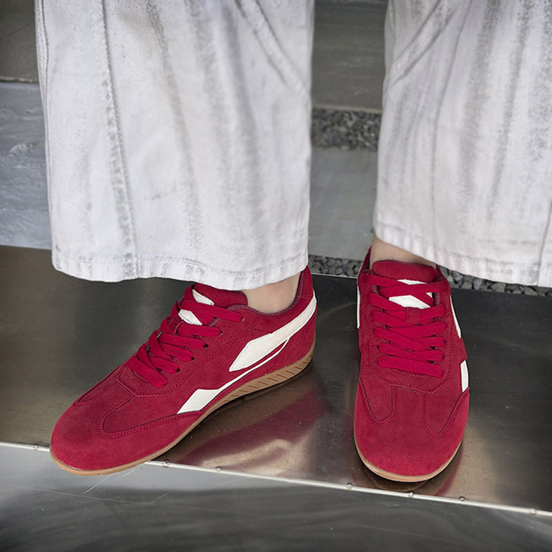 【本命年】情侣鞋赛车鞋/红色德训鞋女2026板鞋增高鞋子男运动鞋,流行男鞋,德训鞋,淘宝优惠券,粉丝福利购,淘宝优惠卷