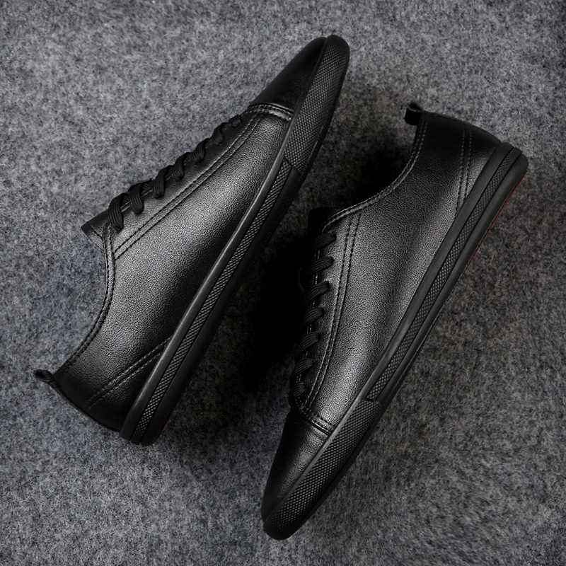 真皮休闲鞋港风板鞋皮鞋