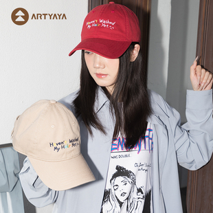 蚊字有局/没洗头棒球帽 男女同款大头围显脸小纯棉刺绣可调节帽子