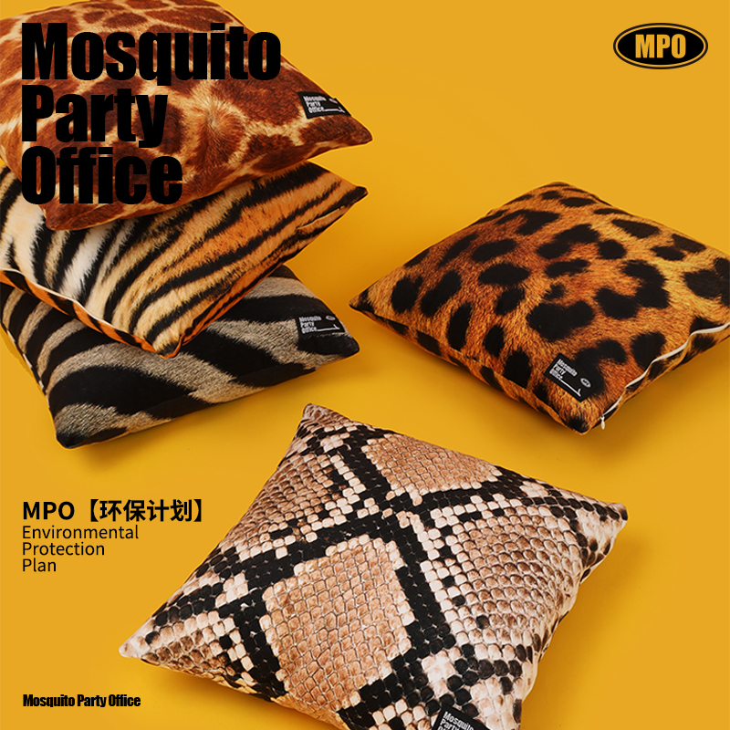 艺术鸭复古方形沙发抱枕客厅靠垫