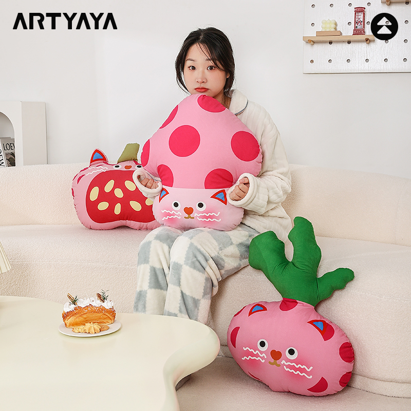 艺术鸭X有也蔬菜异形抱枕