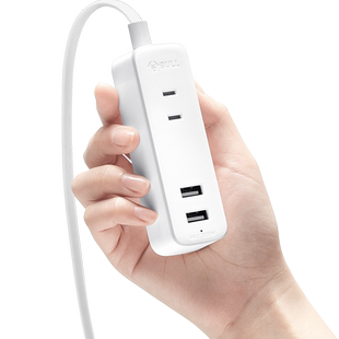 公牛迷你插排缝隙便携插座旅行床头柜排插多功能小型转换器查排小