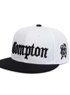 US8ACC欧美Compton韩版个性嘻哈美式英文刺绣迷彩棒球帽鸭舌帽