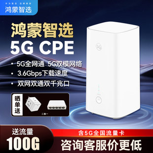 插卡路由器无线网络移动wifi随身热点网卡cpe千兆网络wifi6 鸿蒙5gCPE 3000M全国通用流量数据卡 顺丰速发