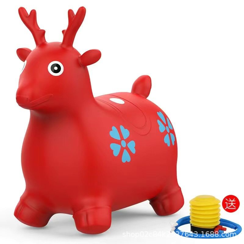 小鹿坐儿童玩具音乐一岁跳跳马马坐骑防摔宝宝橡胶充气平衡大人可,玩具/童车/益智/积木/模型,音乐跳跳球,淘宝优惠券,粉丝福利购,淘宝优惠卷