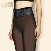 肉色踩脚保暖裤 秋冬外穿假透肉打底裤 大码 肤色棉裤 女加绒加厚薄款