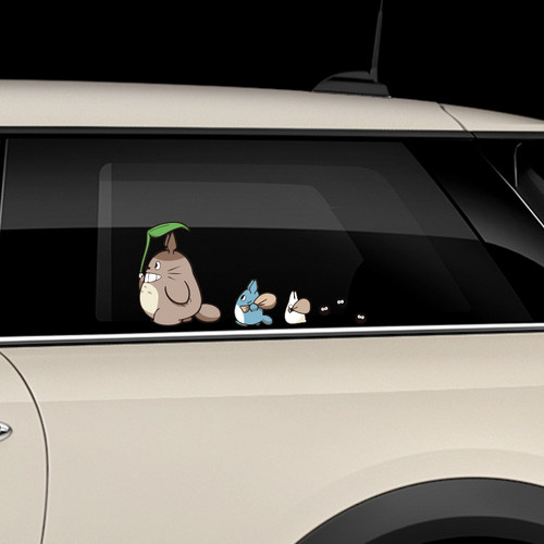 可爱汽车贴纸卡路友玻璃