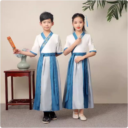 汉服男款儿童唐装幼儿园服装中国风侠客古装三字经演出民族儿童节