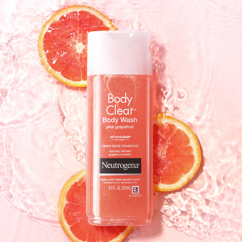 Neutrogena露得清葡萄柚沐浴露水杨酸去鸡皮角质清爽沐浴乳250ml