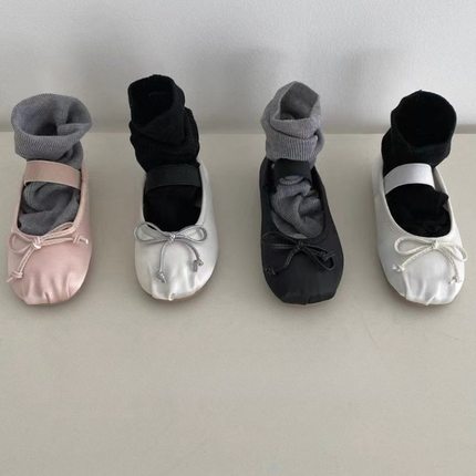 韩版女童优雅浅口单鞋2025秋季新儿童洋气时髦一脚蹬亲子玛丽珍鞋