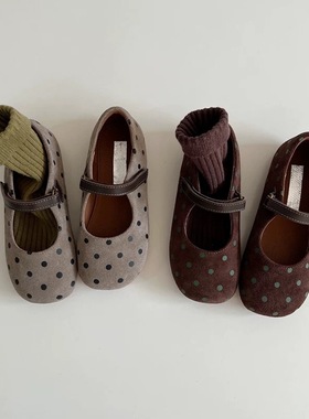 UUS韩版小童春新款洋气真皮单鞋幼儿园女宝宝软面软底舞蹈公主鞋