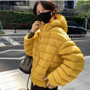 排骨款 韩版 显瘦连帽保暖加厚外套女 小个子短款 白鸭绒羽绒服女冬季
