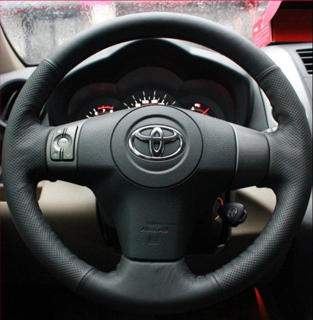 rav4老威驰雅力士真皮方向盘套