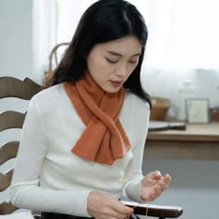 双层围巾 本原毛线编织材料包 下单赠视频教程