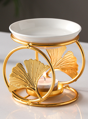 青司局 四环枫叶  铁艺蜡烛香薰炉香薰灯精油炉灯蜡烛炉家用