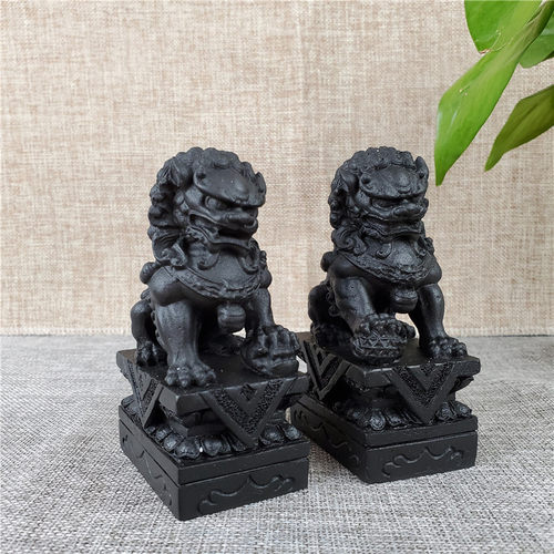 石雕精品狮子小号摆件