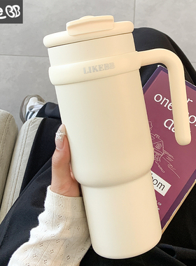 巨无霸保温杯大容量水杯女新款2025高颜值女士吸管办公室冰霸杯子