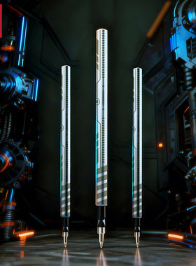 得力SS025按动替芯AS头中性刷题笔芯黑色0.5中性笔芯学生考试黑芯