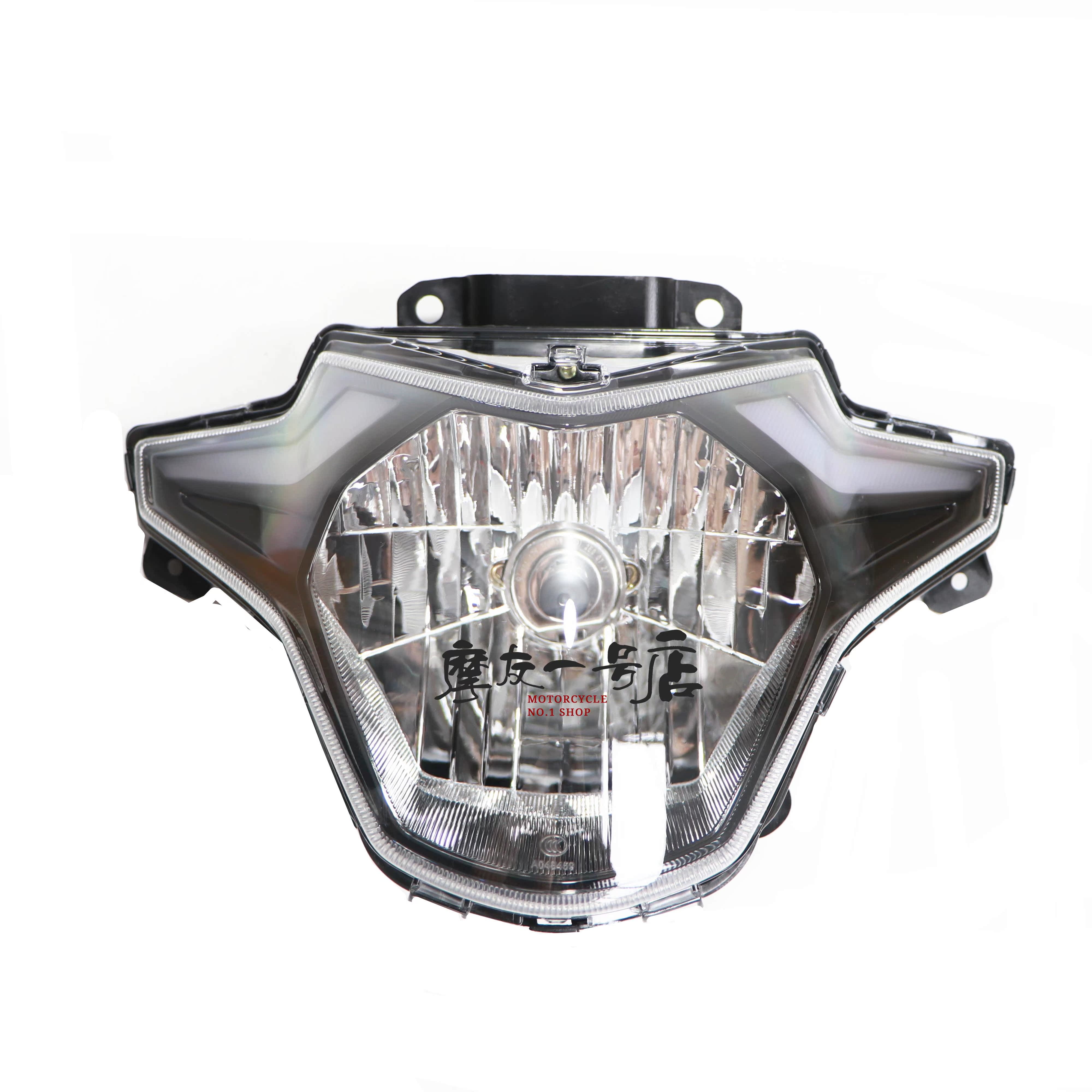 适用国4电喷USR125 HJ125T-21前大灯前照灯车头灯大灯总成