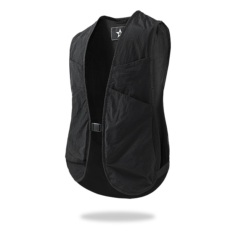 机能风多口袋户外马甲男女黑色宽松潮流背心夏季薄款2025春季新款,男装,常规马甲,淘宝优惠券,粉丝福利购,淘宝优惠卷