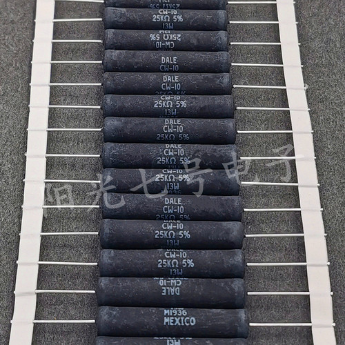 墨西哥产 DALE CW-10 25K 5% 13W 绕线电阻器 25KΩ MOXICO