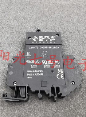 德国产 ETA 3A 断路器 E-T-A 2210-T210-K0M1-H121-3A