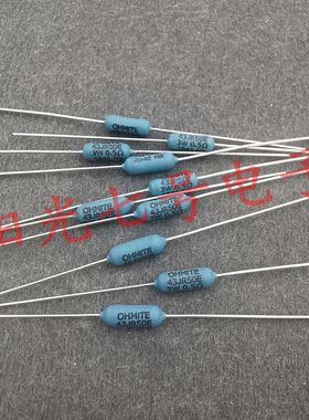 OHMITE 43JR50E 0.5R 3W 5% 0.5欧 欧米特 0.5Ω 绕线电阻器