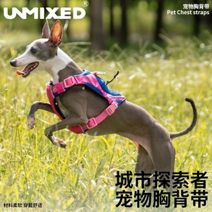 UNMIXED城市探索者胸背衣狗背带狗狗遛狗胸背带背心式小型犬