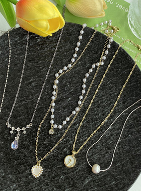 夏季新款法式简约珍珠项链