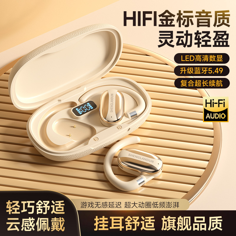 德国进口柏林之声2025新款华强北225TWS开放式蓝牙耳机运动降噪于