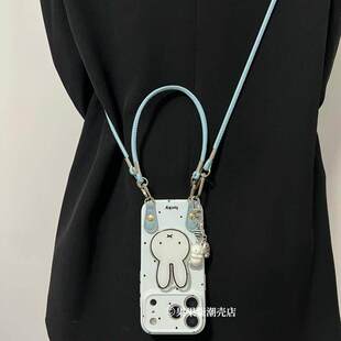 可爱水獭宝宝挂件适用苹果17promax手机保护壳iPhone16pro大视窗高级感15支架14pro可爱1316plus滴胶全包保护