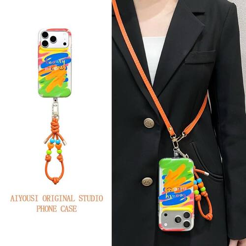 彩色油画笑脸适用OPPORealme15手机保护壳女V70V60V23V50新款高级感GTneo5创意个性13/12pro防摔Q3s保护套7se