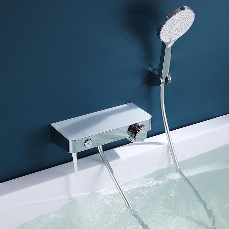 全铜浴缸龙头入墙式冷热水龙头