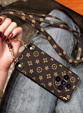 Icool适用x300复古潮壳手机皮套vivoX200PRO硅胶斜挎挂绳X100保护壳x90pro斜背女X80全包边防摔软x70皮外壳