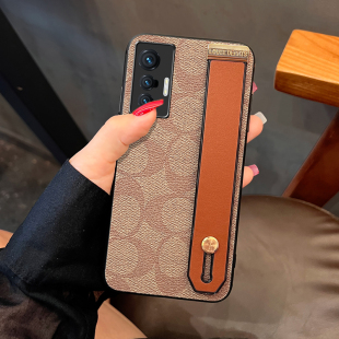 Icool适用vivoX300手机壳x200pro复古风X100腕带xnote保护套x90手提皮X60PRO 外壳送挂x70绳女x50欧美x80硅胶