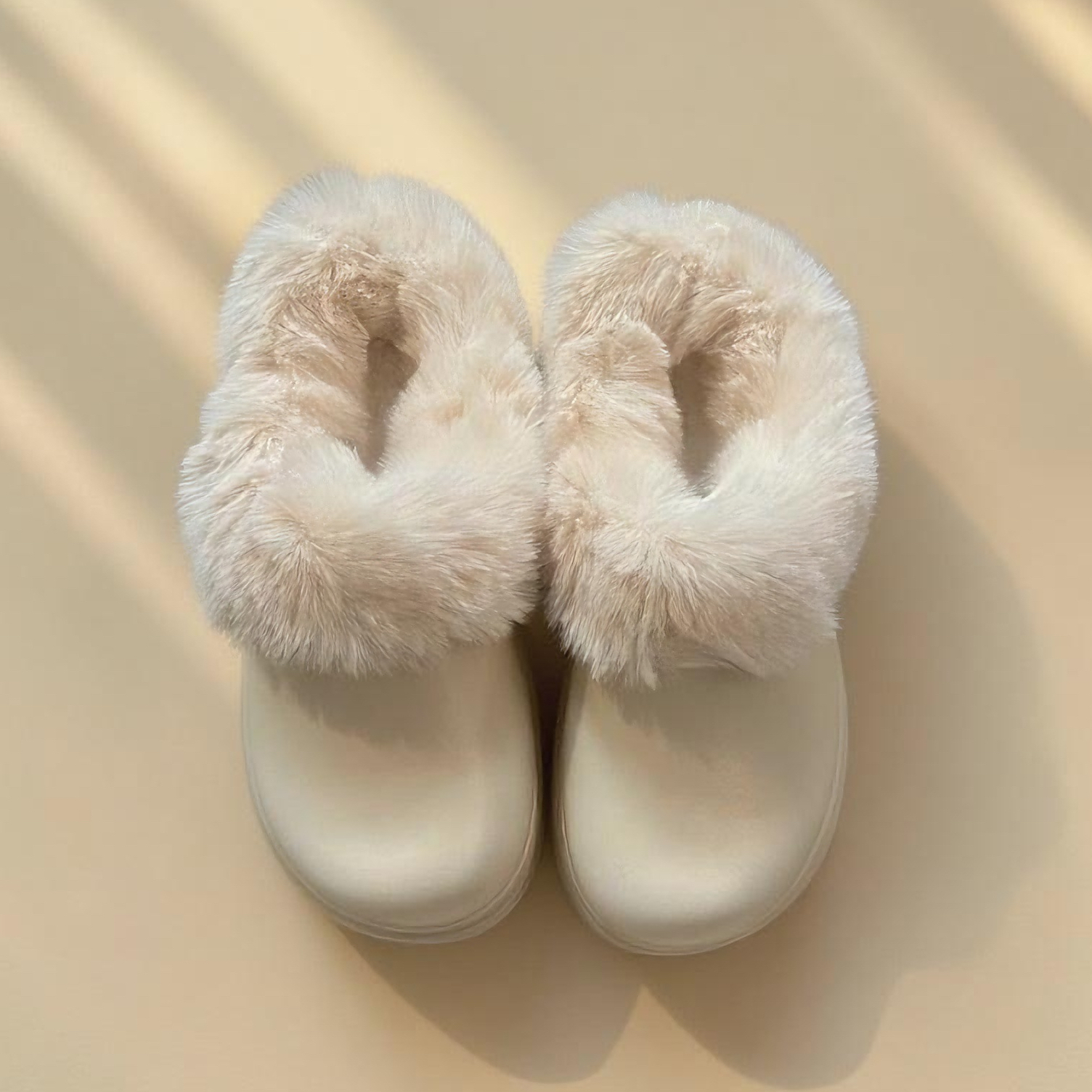 适配厨师鞋crocs洞洞鞋毛绒内胆棉鞋套秋冬季加绒加厚外穿可拆卸