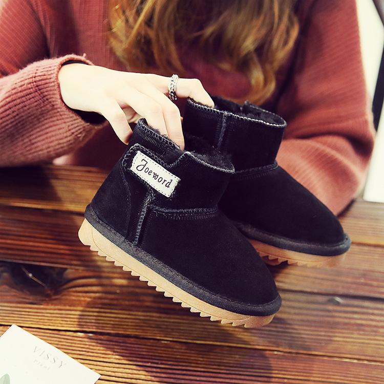 羊皮毛一体冬季鞋子婴儿雪地靴