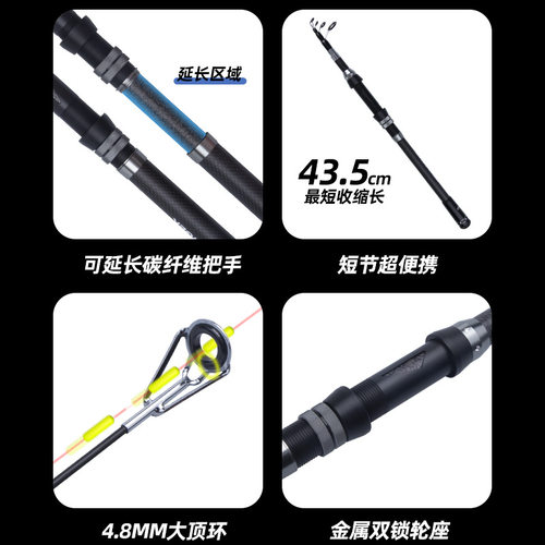 一杆两米数海竿超硬碳素渔竿钓鱼