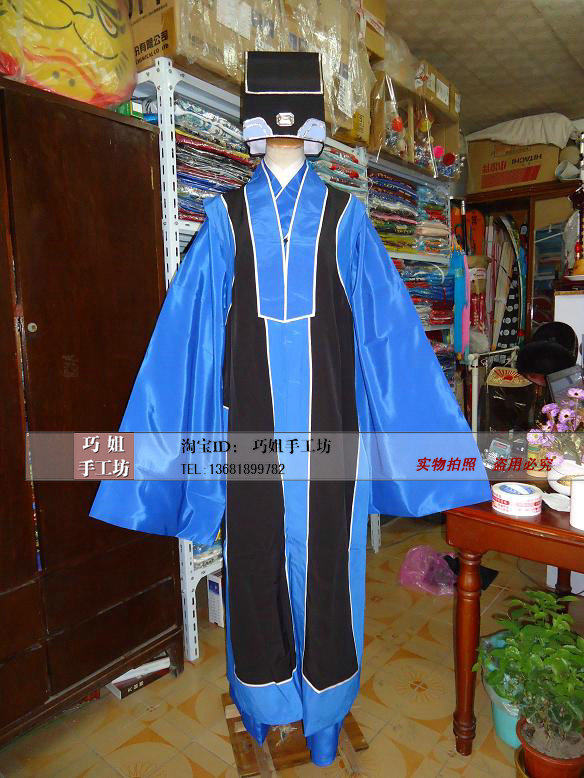 古装舞台装 宋朝服装影视古装 包公组合师爷军师