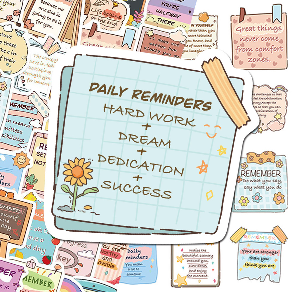 100张英文短句贴纸趣味创意儿童益智启蒙教育装饰贴画diy防水桌面