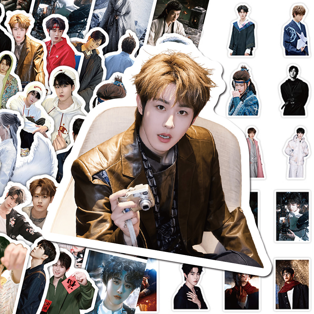 136张田嘉瑞贴纸ins风高颜值帅气精美周边装饰贴画diy手账手机壳